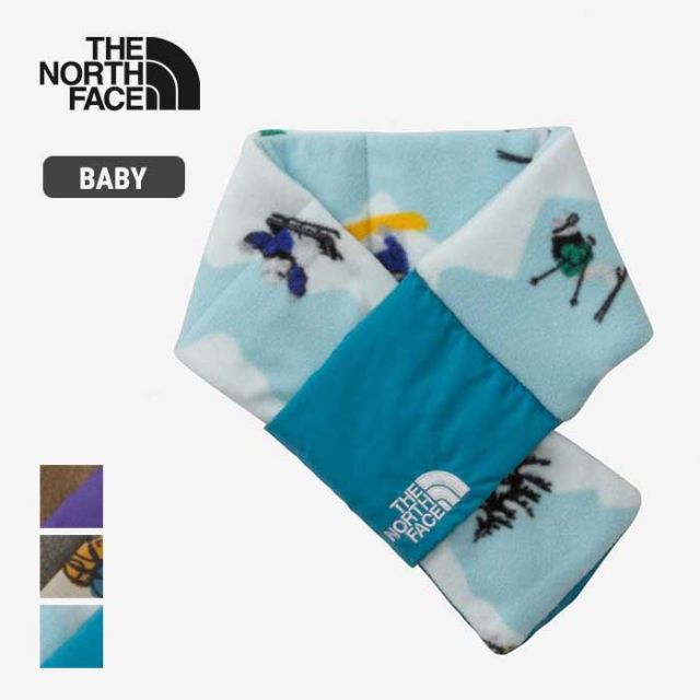 ザ・ノース・フェイス マフラー ベビー キャンベルフリースマフラーTHE NORTH FACE NNB72411 B CAMP F MUFFLER ネックカバー マイクロフリース 秋冬 ブルー ブラウン ニュートープ 赤ちゃん ギフト ノースフェイス  出産祝い (240926) 子供