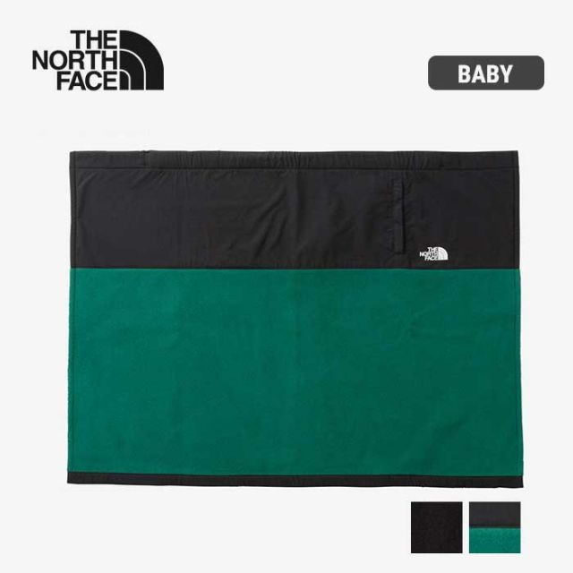 ザ・ノース・フェイス ブランケット デナリブランケット ベビー THE NORTH FACE NNB72413 B DENALI BLANKET フリース 秋冬 グリーン ブラック ひざ掛け  ノースフェイス  出産祝い (240917) 子供