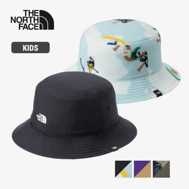 ザ・ノース・フェイス リバーシブルフリースバケットハット ハット キッズ フリース ナイロン THE NORTH FACE NNJ42407 K REV-FLEECE HAT 秋冬 男の子 女の子 ユニセックス 子供 メール便    ノースフェイス (240917)