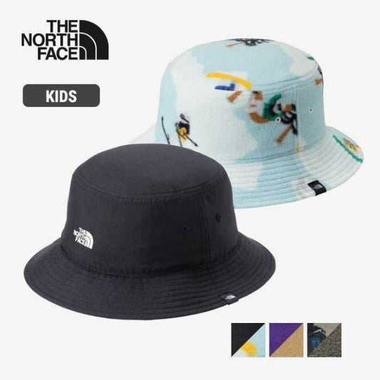 ザ・ノース・フェイス リバーシブルフリースバケットハット ハット キッズ フリース ナイロン THE NORTH FACE NNJ42407 K REV-FLEECE HAT 秋冬 男の子 女の子 ユニセックス 子供 メール便    ノースフェイス (240917)