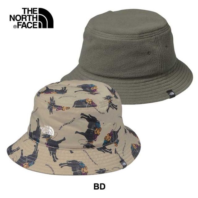 ザ・ノース・フェイス リバーシブルフリースバケットハット ハット キッズ フリース ナイロン THE NORTH FACE NNJ42407 K REV-FLEECE HAT 秋冬 男の子 女の子 ユニセックス 子供 メール便    ノースフェイス (240917)