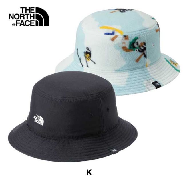 ザ・ノース・フェイス リバーシブルフリースバケットハット ハット キッズ フリース ナイロン THE NORTH FACE NNJ42407 K REV-FLEECE HAT 秋冬 男の子 女の子 ユニセックス 子供 メール便    ノースフェイス (240917)