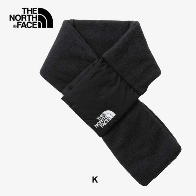 ザ・ノース・フェイス マフラー キッズ キャンベルフリースマフラー THE NORTH FACE NNJ72411 K CAMP F MUFFLER ネックカバー ポケッタブル 秋冬 通学 男の子 女の子 ブラウン ブラック メール便 (240926)