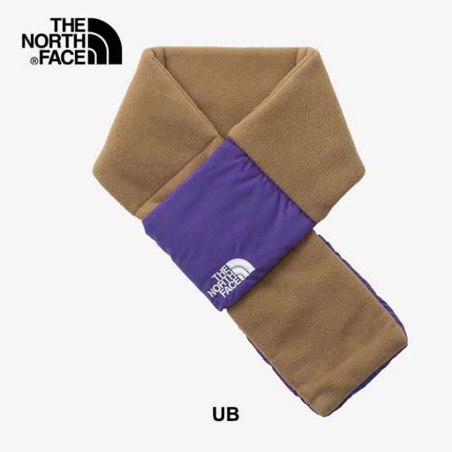 ザ・ノース・フェイス マフラー キッズ キャンベルフリースマフラー THE NORTH FACE NNJ72411 K CAMP F MUFFLER ネックカバー ポケッタブル 秋冬 通学 男の子 女の子 ブラウン ブラック メール便 (240926)