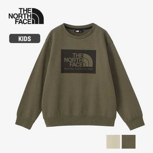 ザ・ノース・フェイス トレーナー スウェット キッズ THE NORTH FACE NTJ62430 FIREFLY SWEAT CREW 難燃 裏毛 男の子 女の子 ユニセックス 通学 キャンプ グラベル ニュートープ 120cm - 150cm  ノースフェイス (240917) 子供