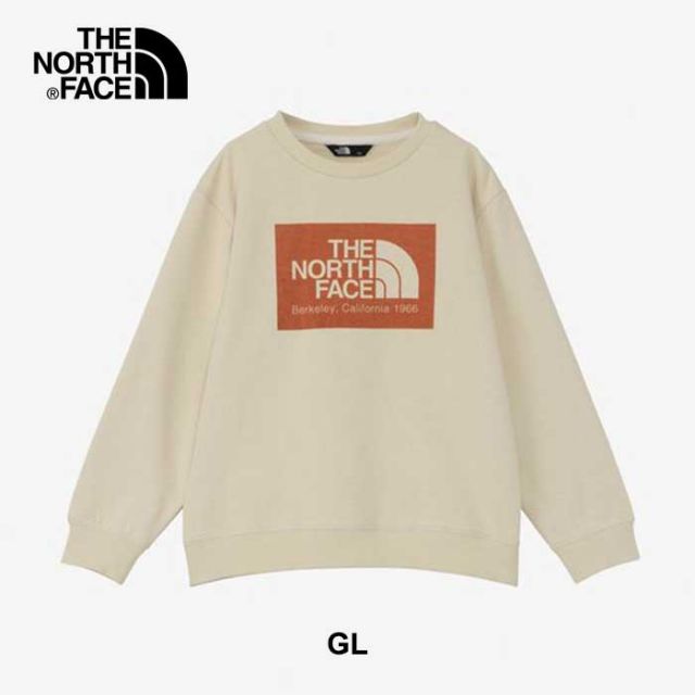 ザ・ノース・フェイス トレーナー スウェット キッズ THE NORTH FACE NTJ62430 FIREFLY SWEAT CREW 難燃 裏毛 男の子 女の子 ユニセックス 通学 キャンプ グラベル ニュートープ 120cm - 150cm  ノースフェイス (240917) 子供