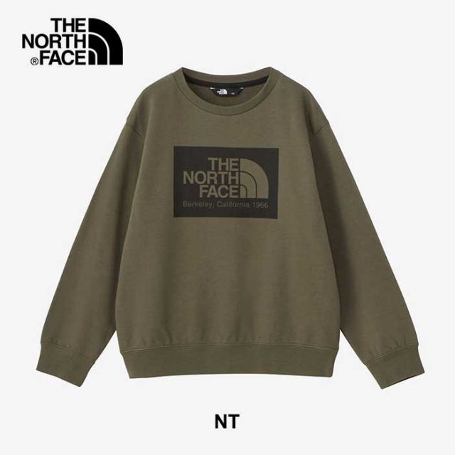 ザ・ノース・フェイス トレーナー スウェット キッズ THE NORTH FACE NTJ62430 FIREFLY SWEAT CREW 難燃 裏毛 男の子 女の子 ユニセックス 通学 キャンプ グラベル ニュートープ 120cm - 150cm  ノースフェイス (240917) 子供