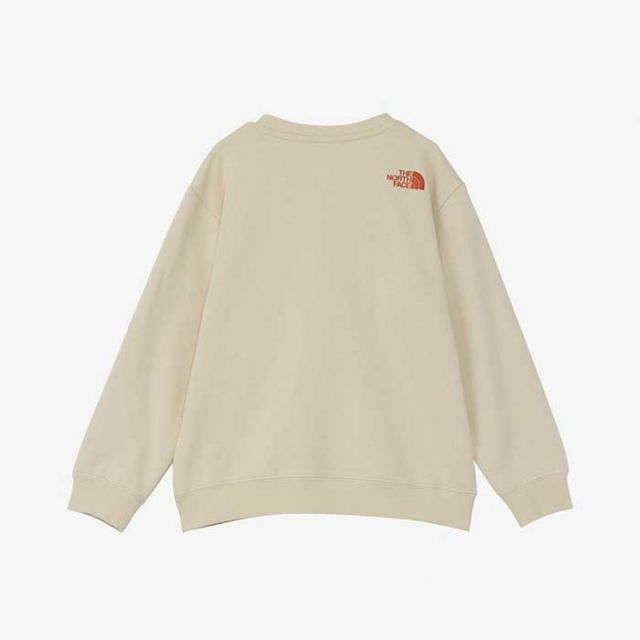 ザ・ノース・フェイス トレーナー スウェット キッズ THE NORTH FACE NTJ62430 FIREFLY SWEAT CREW 難燃 裏毛 男の子 女の子 ユニセックス 通学 キャンプ グラベル ニュートープ 120cm - 150cm  ノースフェイス (240917) 子供
