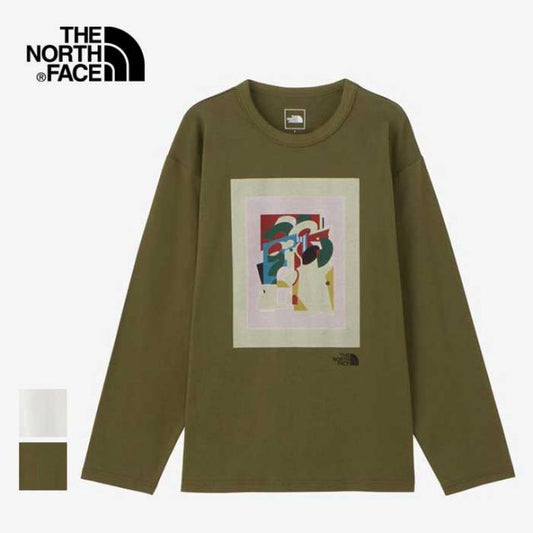 ザ・ノース・フェイス CRロングスリーブ 長袖Tシャツ ロンt  メッセージティー メンズ レディース ユニセックス THE NORTH FACE NTM82411 CR L/S MESSAGE T ホワイト オリーブ M L XL オーガニックコットン SRHR (240917) メール便