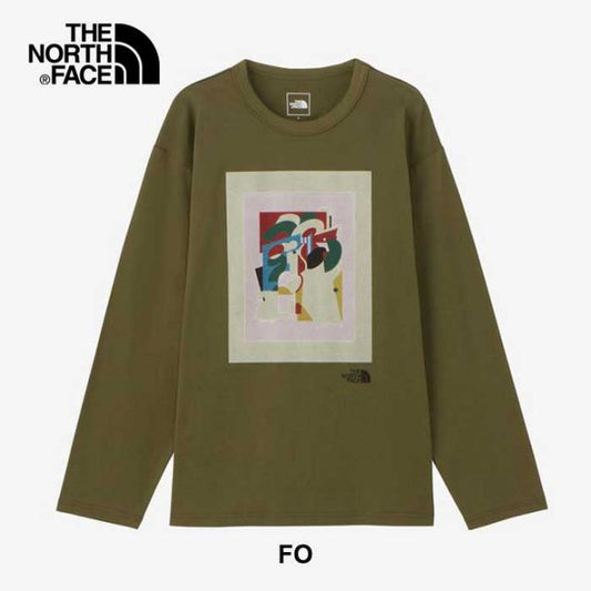 ザ・ノース・フェイス CRロングスリーブ 長袖Tシャツ ロンt  メッセージティー メンズ レディース ユニセックス THE NORTH FACE NTM82411 CR L/S MESSAGE T ホワイト オリーブ M L XL オーガニックコットン SRHR (240917) メール便