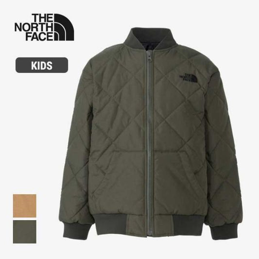 ザ・ノース・フェイス ジャケット キッズ キルティングインサレーションジャケット THE NORTH FACE NYJ82430 QUILTING INS JK 女の子 男の子 はっ水 秋冬 ブラウン ニュートープ アウター 上着 120cm 130cm 140cm 150cm (240926)