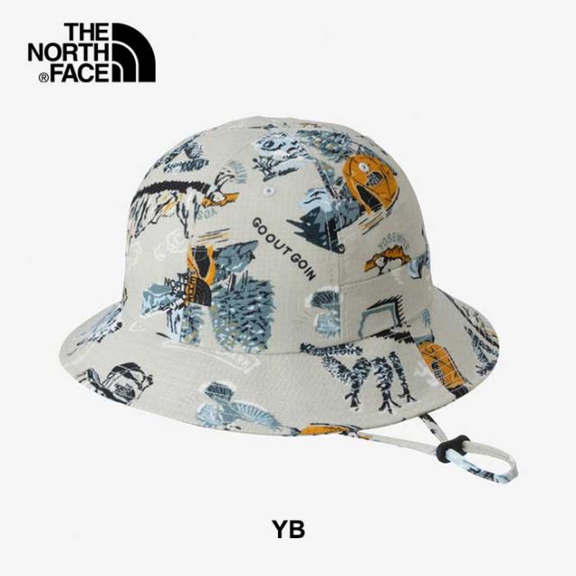 ザ・ノース・フェイス ハット キッズ サマークーリングハット 帽子 THE NORTH FACE NNJ02411 K SMR COOLING HAT UVケア 紫外線カット ベージュ レッド シアサッカー (240926) 子供ノースフェイス