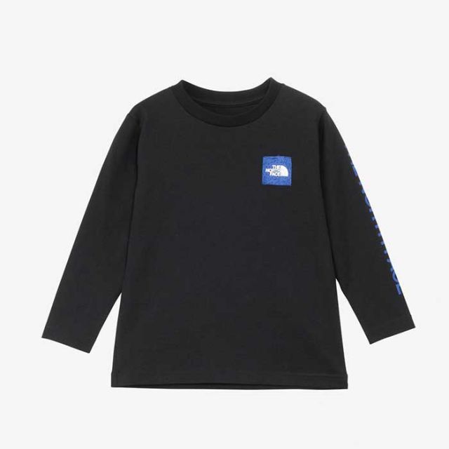 ザ・ノース・フェイス THE NORTH FACE キッズ 長袖 tシャツ ロンt トドラーロングスリーブスリーブグラフィックティー NTT32537 T L/S SV GRAPH T 女の子 男の子 男女兼用 オレンジ ブラック ホワイト オーガニックコットン 100 / 110 / 120 メール便(250126) 子供