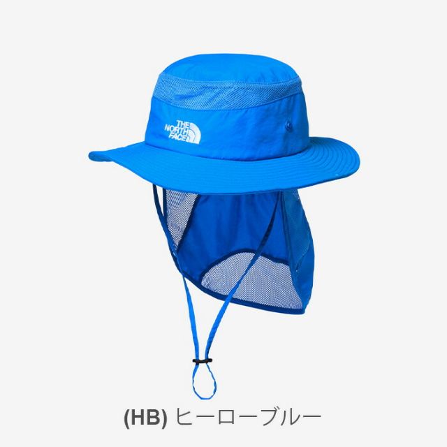 ザ・ノース・フェイス ハット キッズ THE NORTH FACE NNJ02521 K SUNSHIELD HAT アウトドア 帽子 子供 ジュニア サンシールド UVカット 撥水 キャンプ メール便  UVカット あご紐付き メッシュ 通気性  林間学校