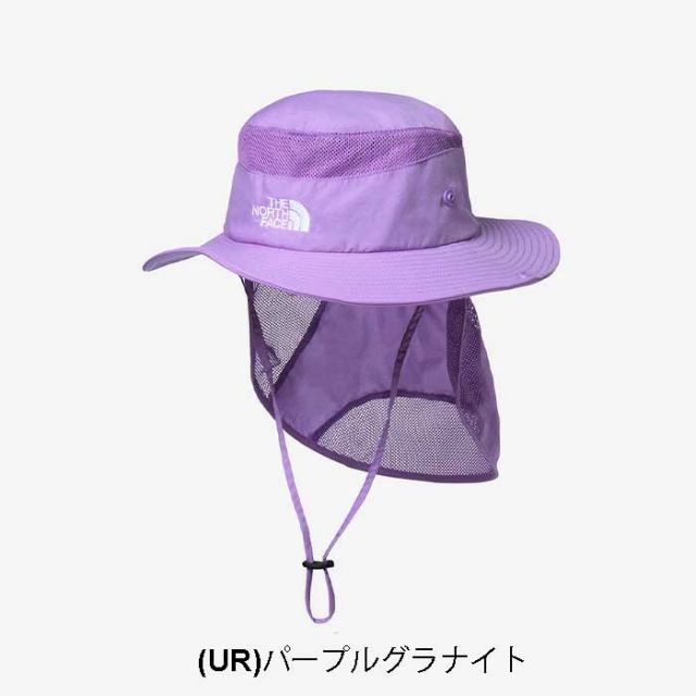 ザ・ノース・フェイス ハット キッズ THE NORTH FACE NNJ02521 K SUNSHIELD HAT アウトドア 帽子 子供 ジュニア サンシールド UVカット 撥水 キャンプ メール便  UVカット あご紐付き メッシュ 通気性  林間学校