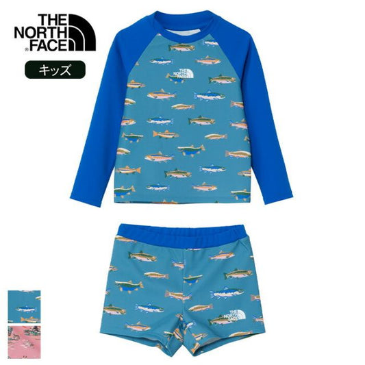 ザ・ノース・フェイス THE NORTH FACE NTT12562 T WATER WEAR SET HB 90 トドラーウォーターウエアセット キッズ ラッシュガード上下セット  メール便