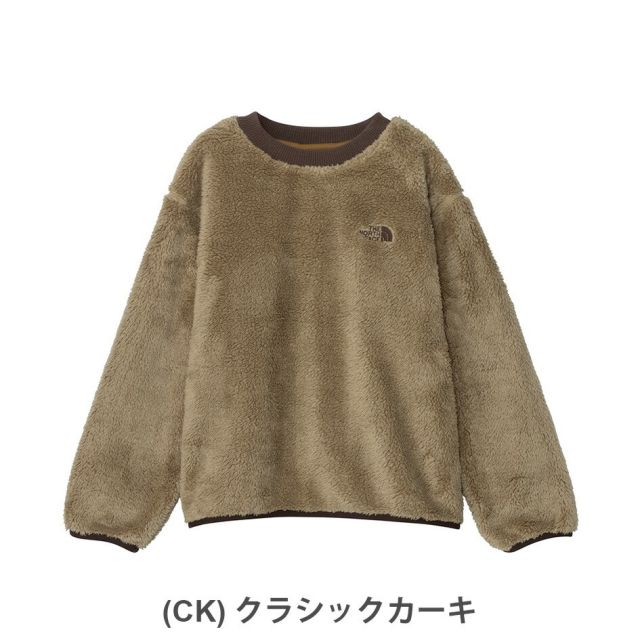 THE NORTH FACE NAJ72554 シェルパフリースクルー キッズ フリース 軽量 保温 クルーネック リサイクル素材 トップス アウトドア 防寒 ザ・ノース・フェイス SHERPA FLEECE CR