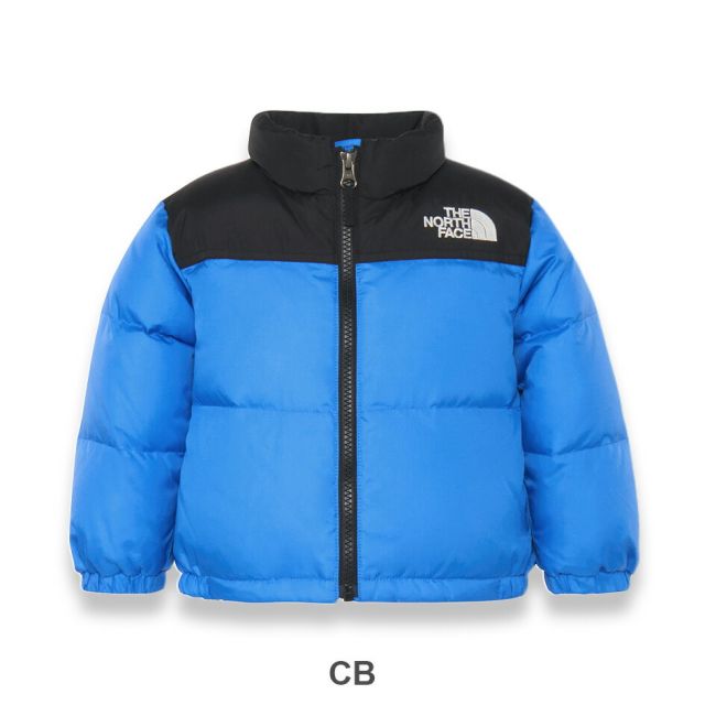ザ・ノース・フェイス ダウンジャケット ベビー ヌプシジャケット THE NORTH FACE NDB92531 B NUPTSE JACKET 黒/青/ブラック/ブルー 90 ノースフェイス 防寒 アウター 子供服 親子コーデ