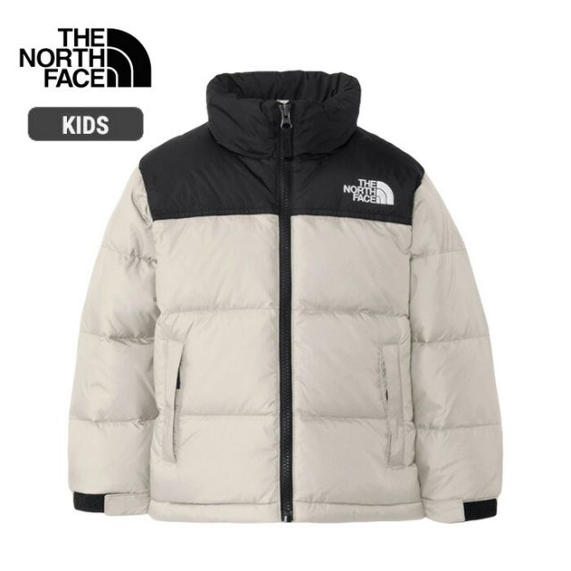 ザ・ノース・フェイス ダウンジャケット ヌプシジャケット キッズ THE NORTH FACE NDT92531 T NUPTSE JACKET 黒/青/白 110/120 軽量 スタッフサック付き 親子コーデ対応 冬用アウター クリアレイクブルー ブラック フォッシルアイボリー