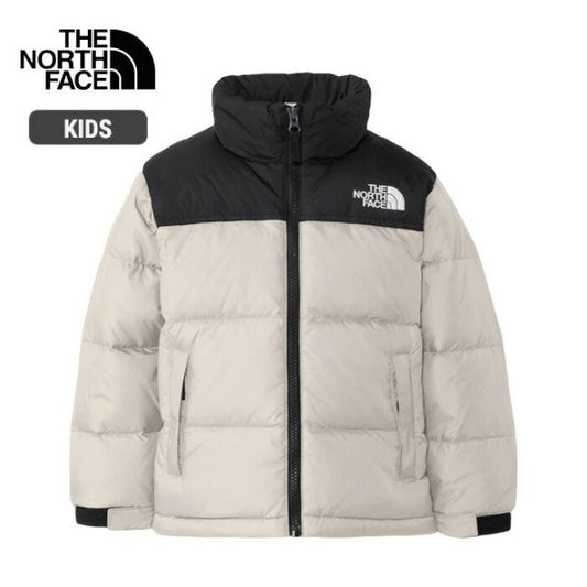 ザ・ノース・フェイス ダウンジャケット ヌプシジャケット キッズ THE NORTH FACE NDT92531 T NUPTSE JACKET 黒/青/白 110/120 軽量 スタッフサック付き 親子コーデ対応 冬用アウター クリアレイクブルー ブラック フォッシルアイボリー