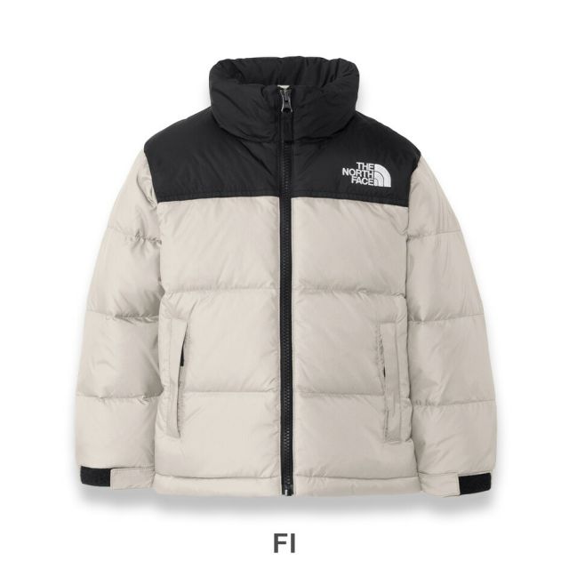 ザ・ノース・フェイス ダウンジャケット ヌプシジャケット キッズ THE NORTH FACE NDT92531 T NUPTSE JACKET 黒/青/白 110/120 軽量 スタッフサック付き 親子コーデ対応 冬用アウター クリアレイクブルー ブラック フォッシルアイボリー