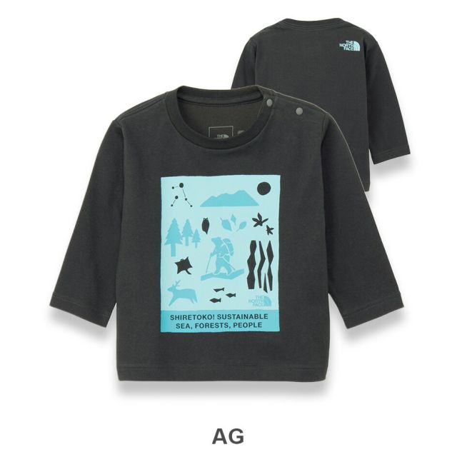 THE NORTH FACE NTB82530ST B L/S SHIRETOKO T