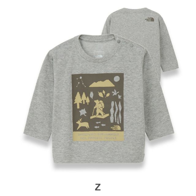 THE NORTH FACE NTB82530ST B L/S SHIRETOKO T