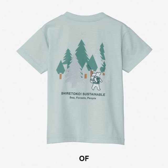 THE NORTH FACE ザ・ノース・フェイス NTT32642ST T S/S SHIRETOKO T キッズ 半袖Tシャツ ロゴT 子供服 ジュニア 男の子 女の子 アウトドア キャンプ 通学 グラフィックTシャツ バックプリント OF W 110 120メール便
