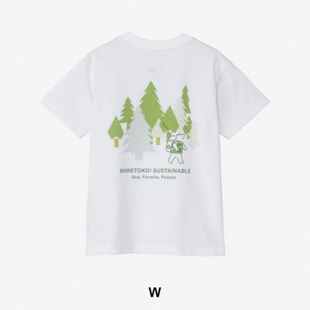 THE NORTH FACE ザ・ノース・フェイス NTT32642ST T S/S SHIRETOKO T キッズ 半袖Tシャツ ロゴT 子供服 ジュニア 男の子 女の子 アウトドア キャンプ 通学 グラフィックTシャツ バックプリント OF W 110 120メール便