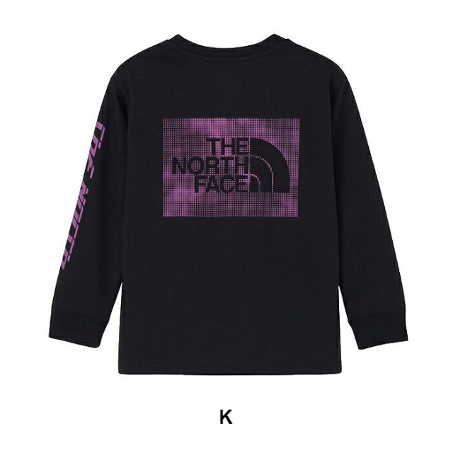 ノースフェイス ロングスリーブミディグラフィックティー キッズ NTJ82670 THE NORTH FACE 長袖 Tシャツ ロンT 130 140 150 160 速乾 UVケア 抗菌防臭 スポーツ アウトドア 子供服 NTJ82670 L/S MDY GR TEE (260806) メール便