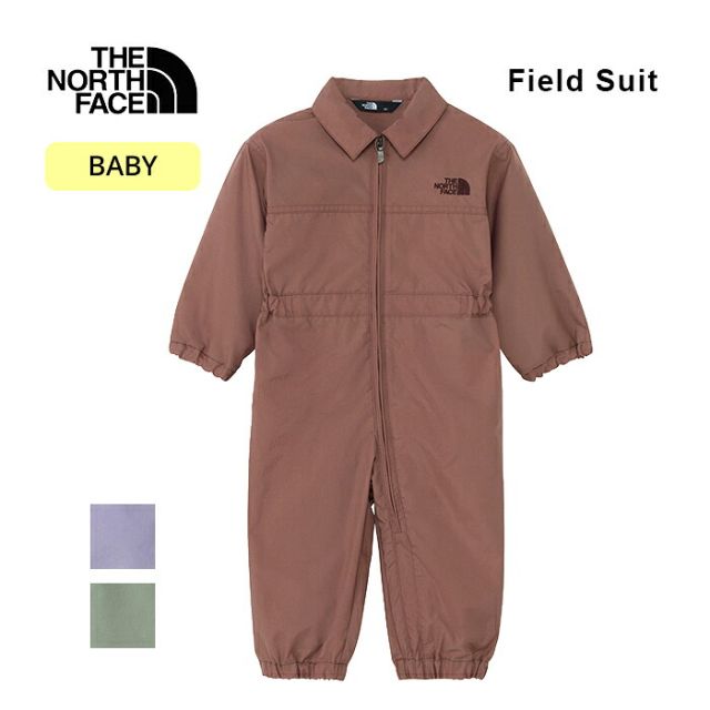 ノースフェイス フィールドスーツ ベビー NPB72601 THE NORTH FACE Field Suit プレイウェア つなぎ カバーオール 90 はっ水 ナイロン 外遊び 公園 キャンプ アウトドア ベビー服 NPB72601 B FIELD SUIT (260806)