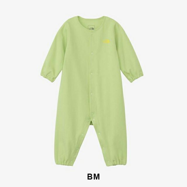 ノースフェイス ショートスリーブスムースコットンロンパース ベビー NTB82605 THE NORTH FACE 半袖 ロンパース ベビー服 赤ちゃん 80 オーガニックコットン 綿100％ UVケア アウトドア NTB82605 B L/S RC ROMPERS (260806)