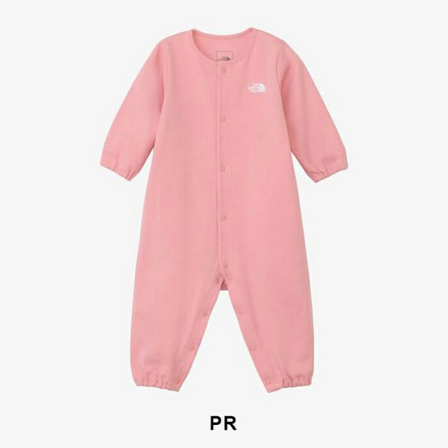 ノースフェイス ショートスリーブスムースコットンロンパース ベビー NTB82605 THE NORTH FACE 半袖 ロンパース ベビー服 赤ちゃん 80 オーガニックコットン 綿100％ UVケア アウトドア NTB82605 B L/S RC ROMPERS (260806)