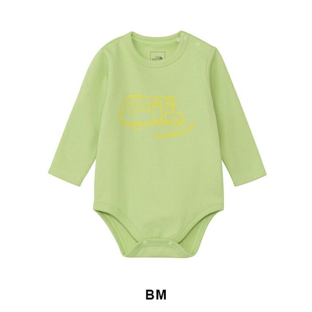 ノースフェイス ロングスリーブスムースコットンロンパース ベビー NTB82606 THE NORTH FACE 長袖 ロンパース ベビー服 赤ちゃん 70 80 オーガニックコットン 綿100％ UVケア アウトドア NTB82606 B L/S SM CO ROMPER (260806)