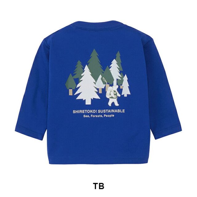 ノースフェイス ロングスリーブシレトコトコティー ベビー NTB82630ST THE NORTH FACE 長袖 Tシャツ ロンT キッズ 赤ちゃん 90 知床トコさん UVケア 速乾 オーガニックコットン アウトドア NTB82630ST B L/S SHIRETOKO T (260806) K BA メール便