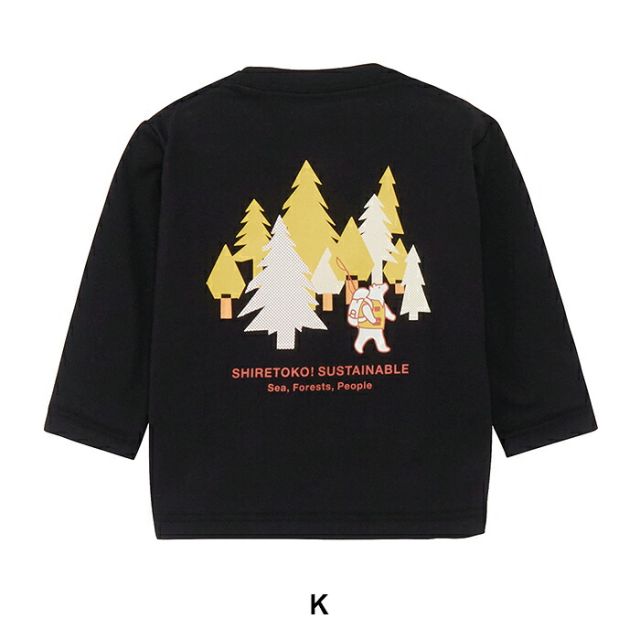 ノースフェイス ロングスリーブシレトコトコティー ベビー NTB82630ST THE NORTH FACE 長袖 Tシャツ ロンT キッズ 赤ちゃん 90 知床トコさん UVケア 速乾 オーガニックコットン アウトドア NTB82630ST B L/S SHIRETOKO T (260806) K BA メール便