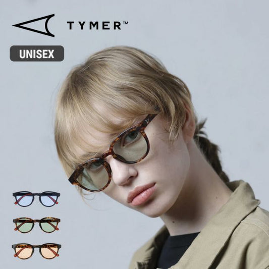 タイマー TYMER TY100 ELIOT サングラス ボストン型 偏光レンズ メンズ レディース ユニセックス TR90フレーム TPRノーズパッド フレキシブルテンプル UVカット 専用ケース付き アウトドア ドライブ対応 クリアな視界 (250828)