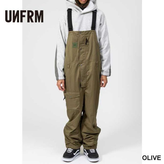 ユニフォーム アウトドア スタンダード UNFRM ユニフォーム スノーボードウェア 24-25 スキーウェア ビブパンツ パンツ AW-0510 MILITARY MOUNTAIN BIB PANTS