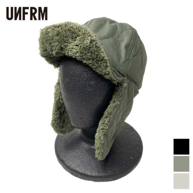 UNFRM AW-0716 QUILT BOA FLEECE EARFLAP CAP