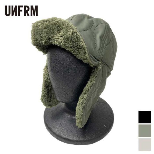 UNFRM AW-0716 QUILT BOA FLEECE EARFLAP CAP