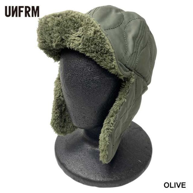UNFRM AW-0716 QUILT BOA FLEECE EARFLAP CAP