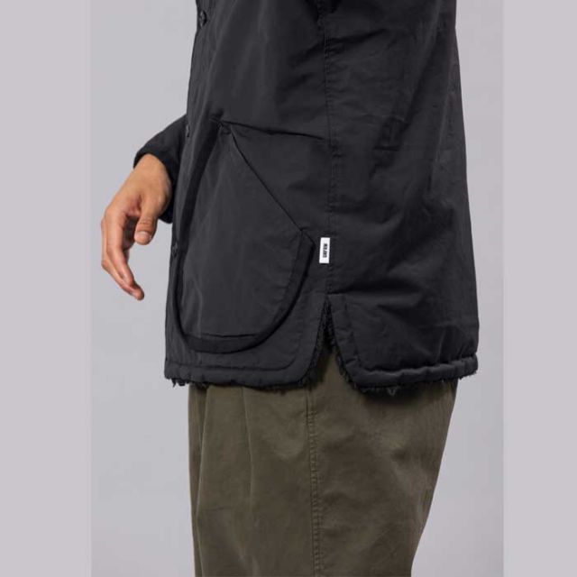 ユニフォーム アウトドア スタンダード  UNFRM OUTDOOR STANDARD AW-8124 C/P R NO COLLER CARDIGAN JK コットン／ポリエステル リバーシブル ノーカラーカーディガンジャケット アウトドア　フリース リバーシブル キャンプ (240926)