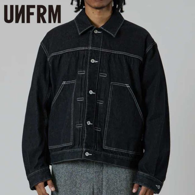 UNFRM OUTDOOR STANDARD AW-3150 10oz SHORT DENIM JACKET デニムジャケット ショート丈 10オンス ユニフォームアウトドアスタンダード ユニセックス デニムアウター 旬コーデ ミドルレイヤー (251020)