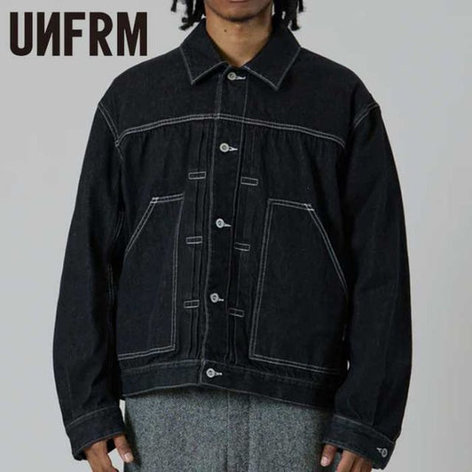 UNFRM OUTDOOR STANDARD AW-3150 10oz SHORT DENIM JACKET デニムジャケット ショート丈 10オンス ユニフォームアウトドアスタンダード ユニセックス デニムアウター 旬コーデ ミドルレイヤー (251020)