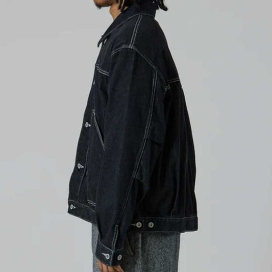 UNFRM OUTDOOR STANDARD AW-3150 10oz SHORT DENIM JACKET デニムジャケット ショート丈 10オンス ユニフォームアウトドアスタンダード ユニセックス デニムアウター 旬コーデ ミドルレイヤー (251020)
