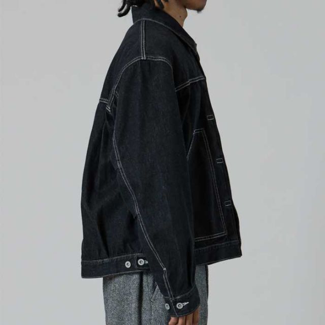 UNFRM OUTDOOR STANDARD AW-3150 10oz SHORT DENIM JACKET デニムジャケット ショート丈 10オンス ユニフォームアウトドアスタンダード ユニセックス デニムアウター 旬コーデ ミドルレイヤー (251020)