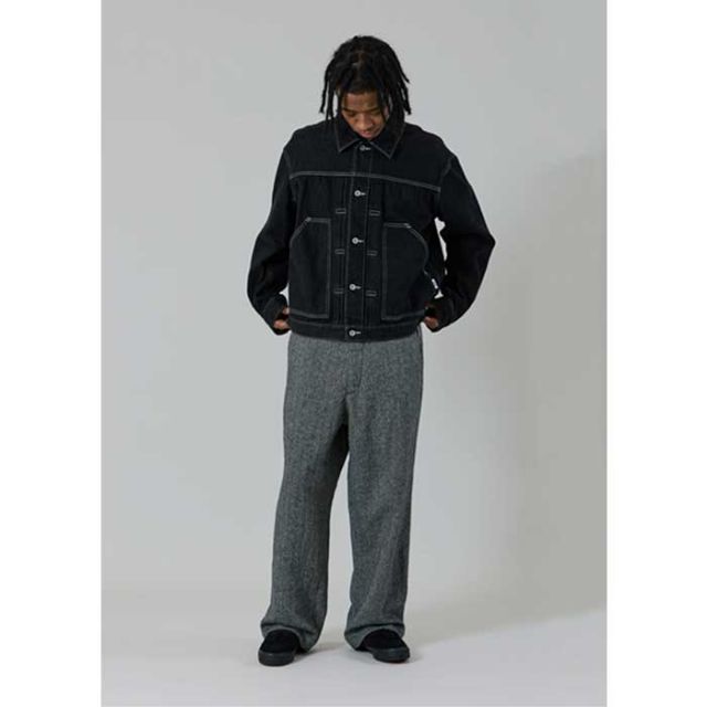 UNFRM OUTDOOR STANDARD AW-3150 10oz SHORT DENIM JACKET デニムジャケット ショート丈 10オンス ユニフォームアウトドアスタンダード ユニセックス デニムアウター 旬コーデ ミドルレイヤー (251020)