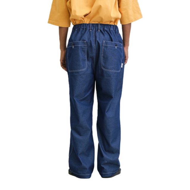 UNFRM ワイドパンツ ECOPET C/P TECH DENIM FIELD WIDE PANTS ユニフォームアウトドアスタンダード デニムパンツ メンズ リサイクルポリエステル 吸汗速乾 イージーパンツ アウトドア カジュアル (260408)