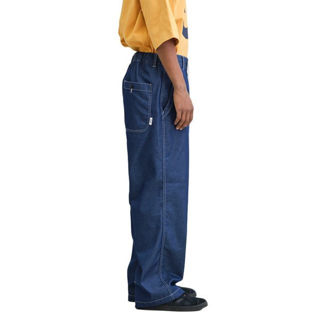 UNFRM ワイドパンツ ECOPET C/P TECH DENIM FIELD WIDE PANTS ユニフォームアウトドアスタンダード デニムパンツ メンズ リサイクルポリエステル 吸汗速乾 イージーパンツ アウトドア カジュアル (260408)