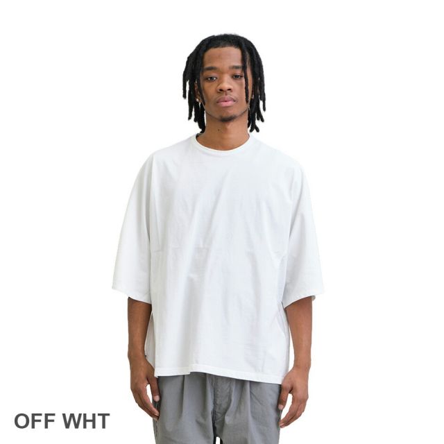 UNFRM ユニフォームアウトドアスタンダード コットンニットメッシュリラックスドルマン6分袖プルオーバー COTTON KNIT MESH RELAXED DOLMAN 6/10 PULLOVER 半袖Tシャツ メッシュ ドルマンスリーブ コットン メンズ (260408)